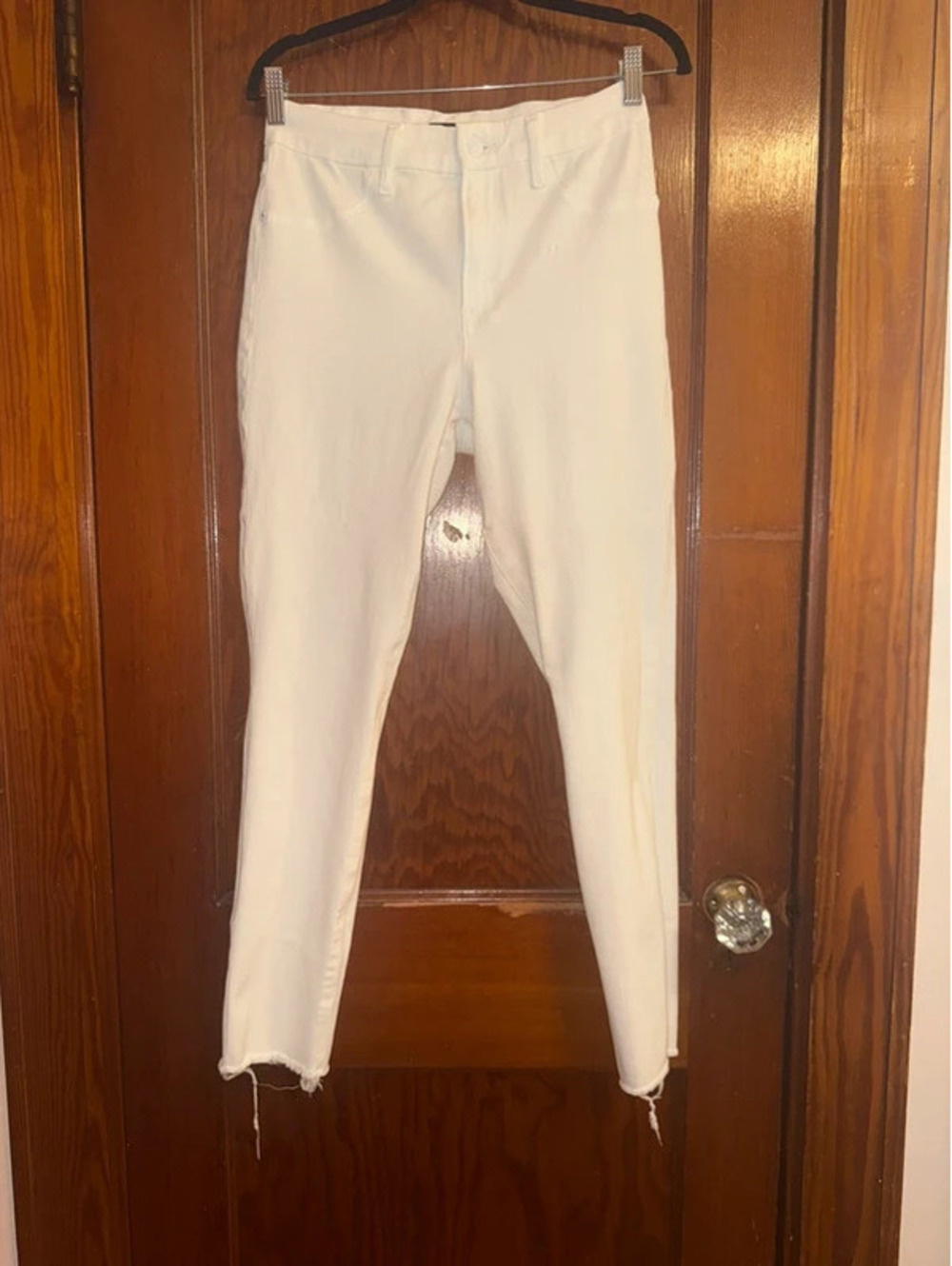 Express Skinny High Rise Ultra Hyper Stretch Jeans โ White โ Size M (US 6/8/10